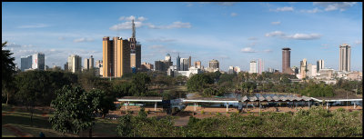 Nairobi downtown panorama (8 pictures)