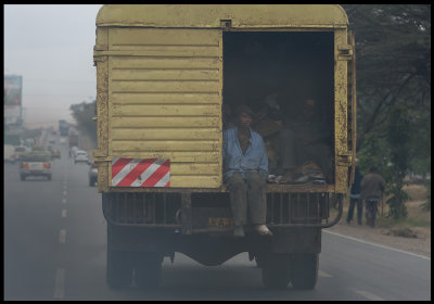 Kenyan exhaust is sometimes thick and painfully smelly