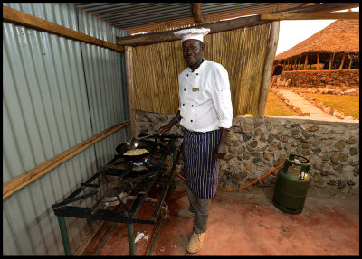 Our Tanzanian chef in Maasai Nkoirero Camp