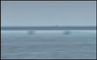 Ambulance on Öland bridge