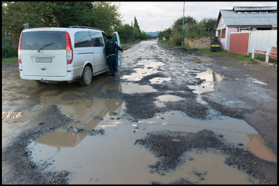 Azerbaijan roads are not always in perfect condition.