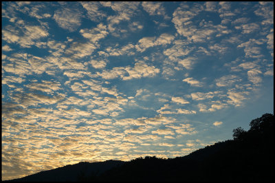 Evening sky in Azerbajijan