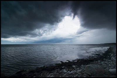 A heavy (!!!) rainstorm approaching Degerhamn - Öland