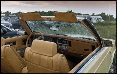 Oops…someone forgot his cab in heavy rain! Solliden - Öland