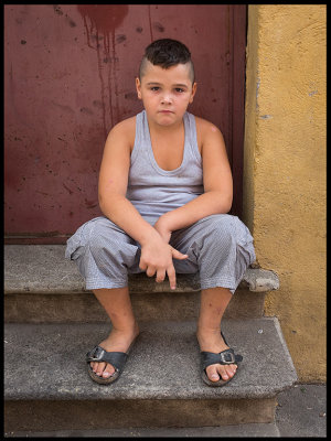Little boy in Perpignan - France