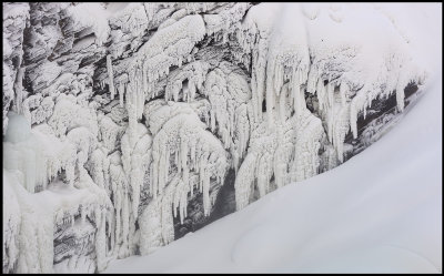 Frosty formations at Tnnforsen