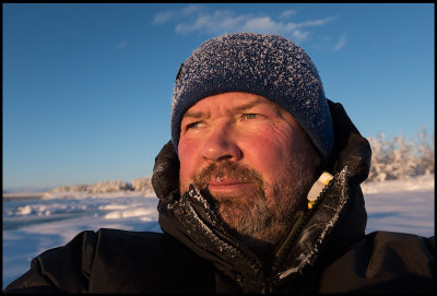 Selfie in -23 degrees Celcius - Kaalasluspa Kiruna