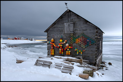 Colorful fishing tools at Skallelv