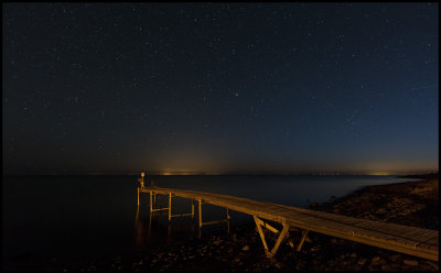 The small bridge at Grnhgen at night