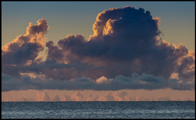 Early morning clouds near Gräsgård (Baltic Sea)