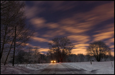 Night photography together with my son Martin - Glasriket Växjö