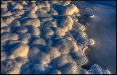 Frost- and snow-covered stones - Krkelund