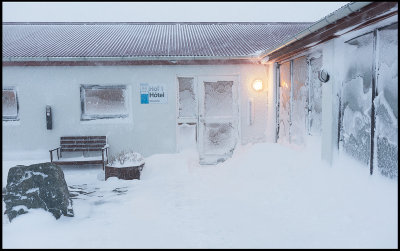 Hotel Hof near Vatnajökul - the storm building up....