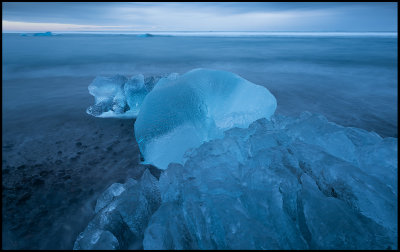 Ice formations on Jkulsarlon beach - Iceland