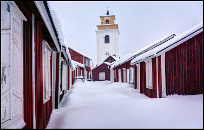 Old church-village (Kyrkbyn) in Gammelstad (Lule)