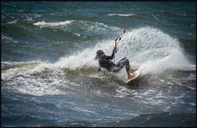 Kite surfing at Grnhgen - land