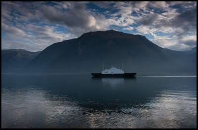Fosnes ferry on Sognefjord