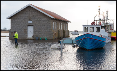 Extreme water level in Grnhgen harbor 