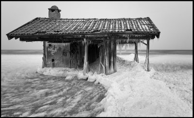 NE winterstorm wiped away the walls of this sauna in ssby