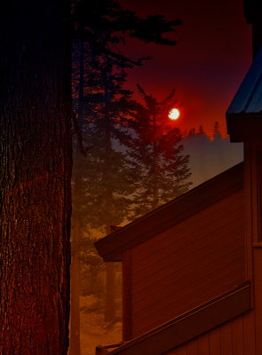 Sunset on the Aspen Fire