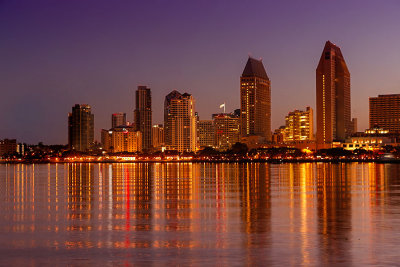 San Diego before dawn