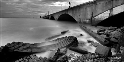 Galveston Rail Road Bridge (Old Causeway)