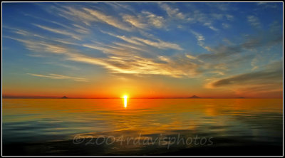 Sunset Over the Alaska Peninsula