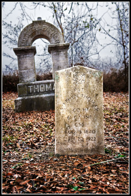 Cemetery, Cedar Grove Methodist Church, c 1887