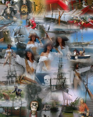 Mary Read collage AKA The Woman Pirate