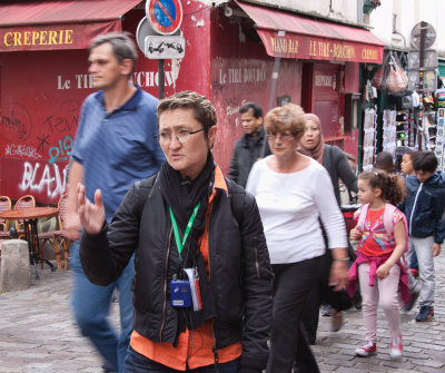 Our guide at Montmartre