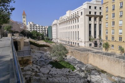 Ruines romaines au centre de Beyrouth
