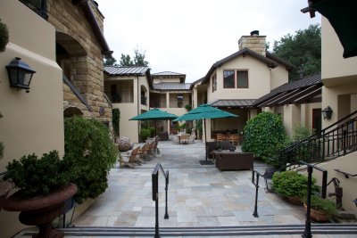 Courtyard inside Hotel Cheval