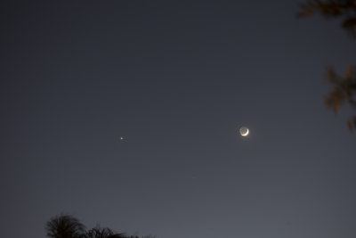 Venus and the Moon