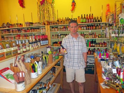 Stef&HotSauces.jpg