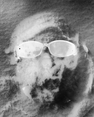 Face Print in the Snow 