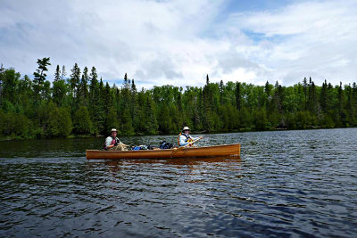 Bill and Sylvia in Boundary Waters, Minnesota