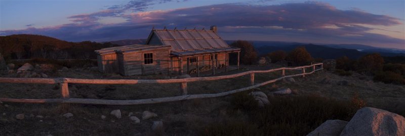 Craigs Hut morning Panorama 1