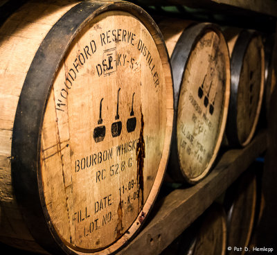 Barrels of bourbon 