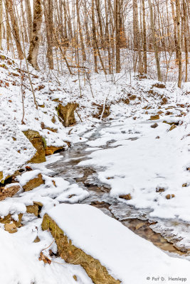 Stream and snow