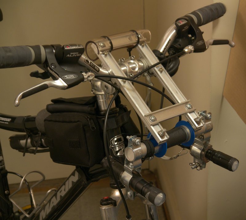 Bike light rack