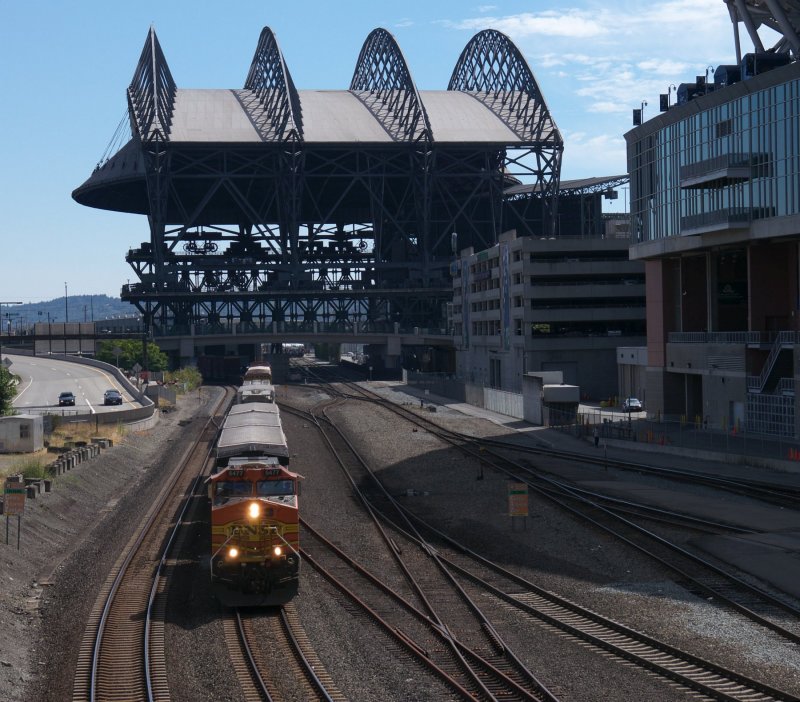freight train and Safeco Field