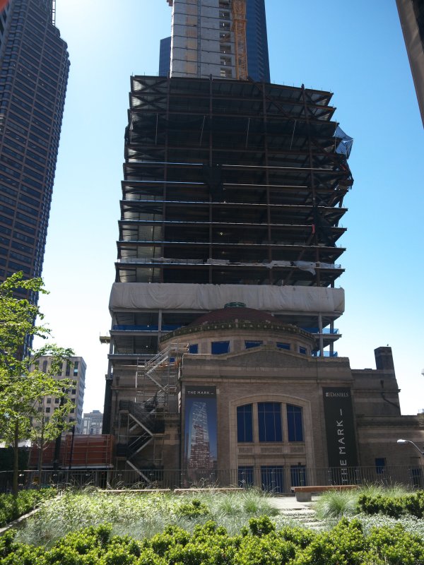 Old church and The Mark building