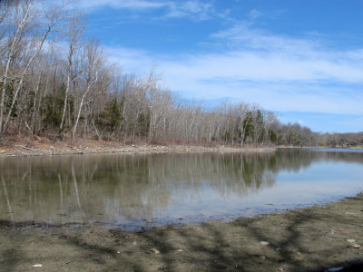 Limestone sinkhole pond