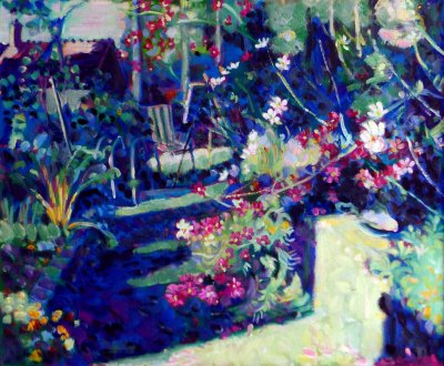 Tumbling Cosmos In Late Summer