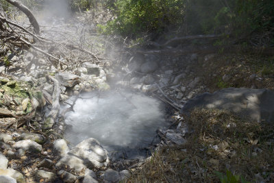 Boiling volcanic hot spring