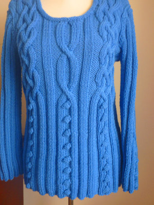 #217 Blue wool sweater
