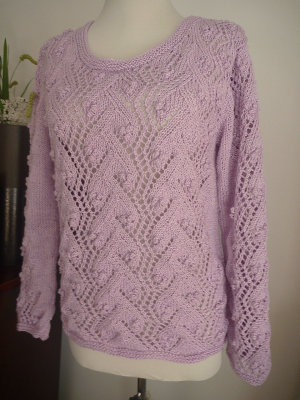 #224 Lilac cotton sweater