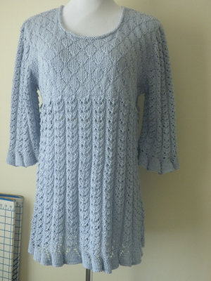 # 231 Dusty blue cotton tunic