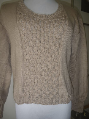 #236 Beige cotton sweater