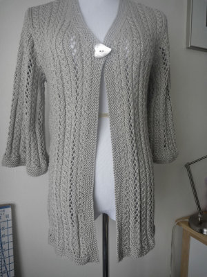 #248 Platinum cotton blend cardigan